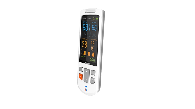 Handheld Etco2 Monitor with Added Blood Oxygen Monitoring Function